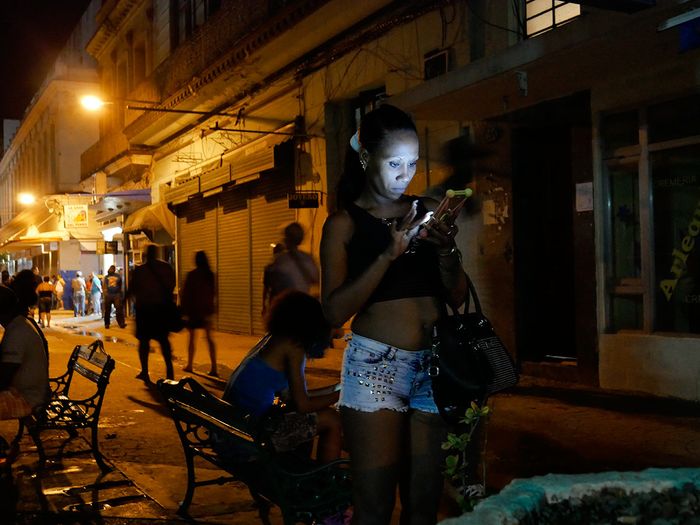 cuban girl connected at night by louis alarcon