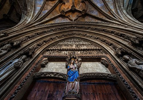 Catedral de Santa María: "Abierto por obras"