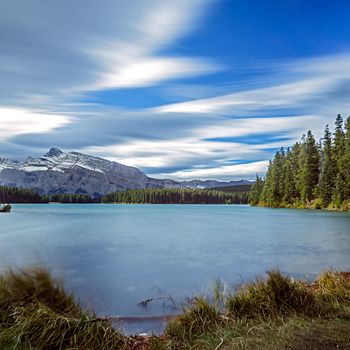 landscape, Canada, fall, Banff national park, Alberta,