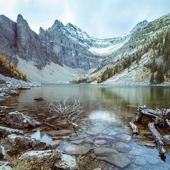 landscape, Canada, fall, national park, Alberta, Agnes Lake