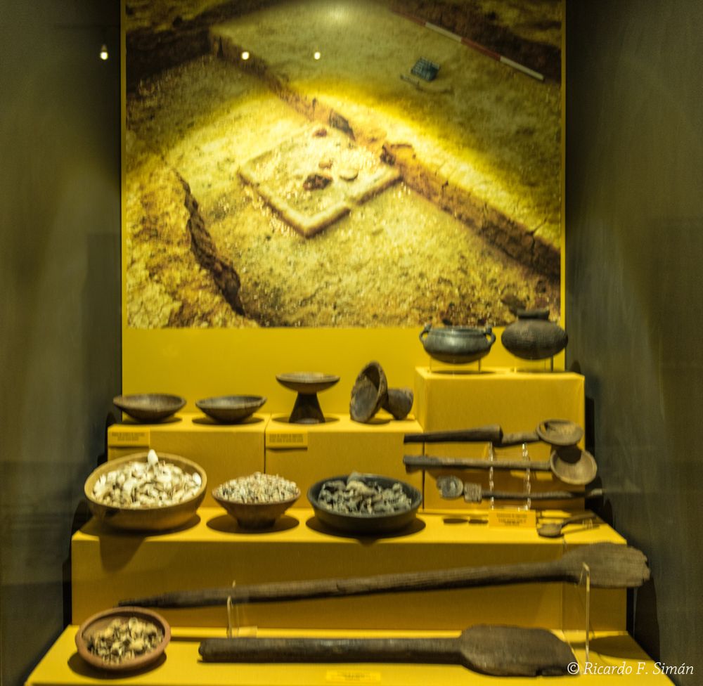DSC_9831 Cucharones estan hechos de madera de algarrobo pertenecen a uno de los entierros Inca de la Huaca Larga