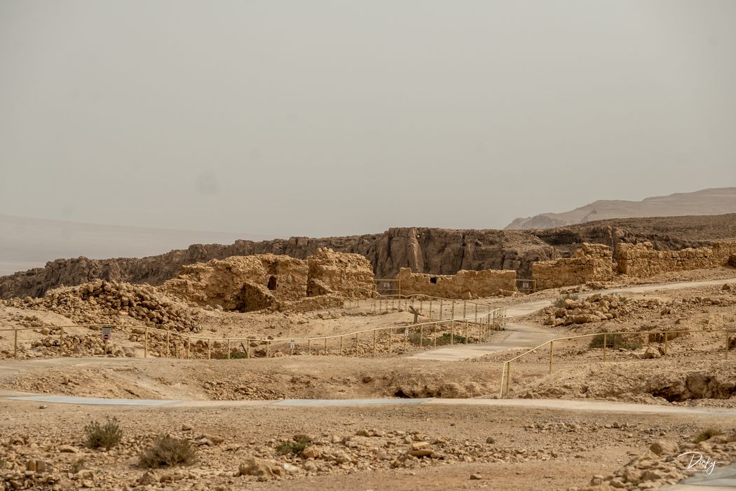 Restos de la fortaleza de Masada
