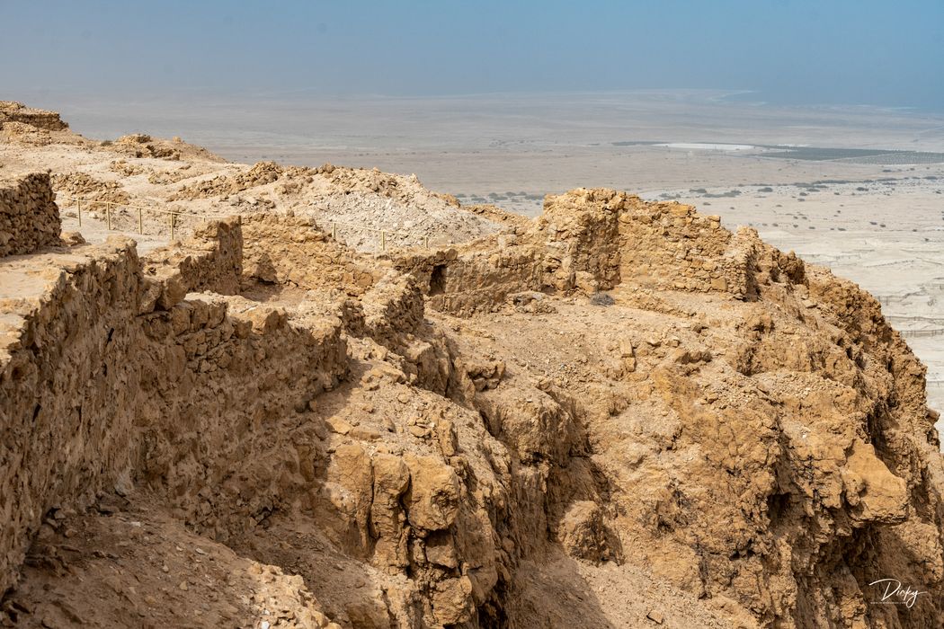 Restos de la fortaleza de Masada