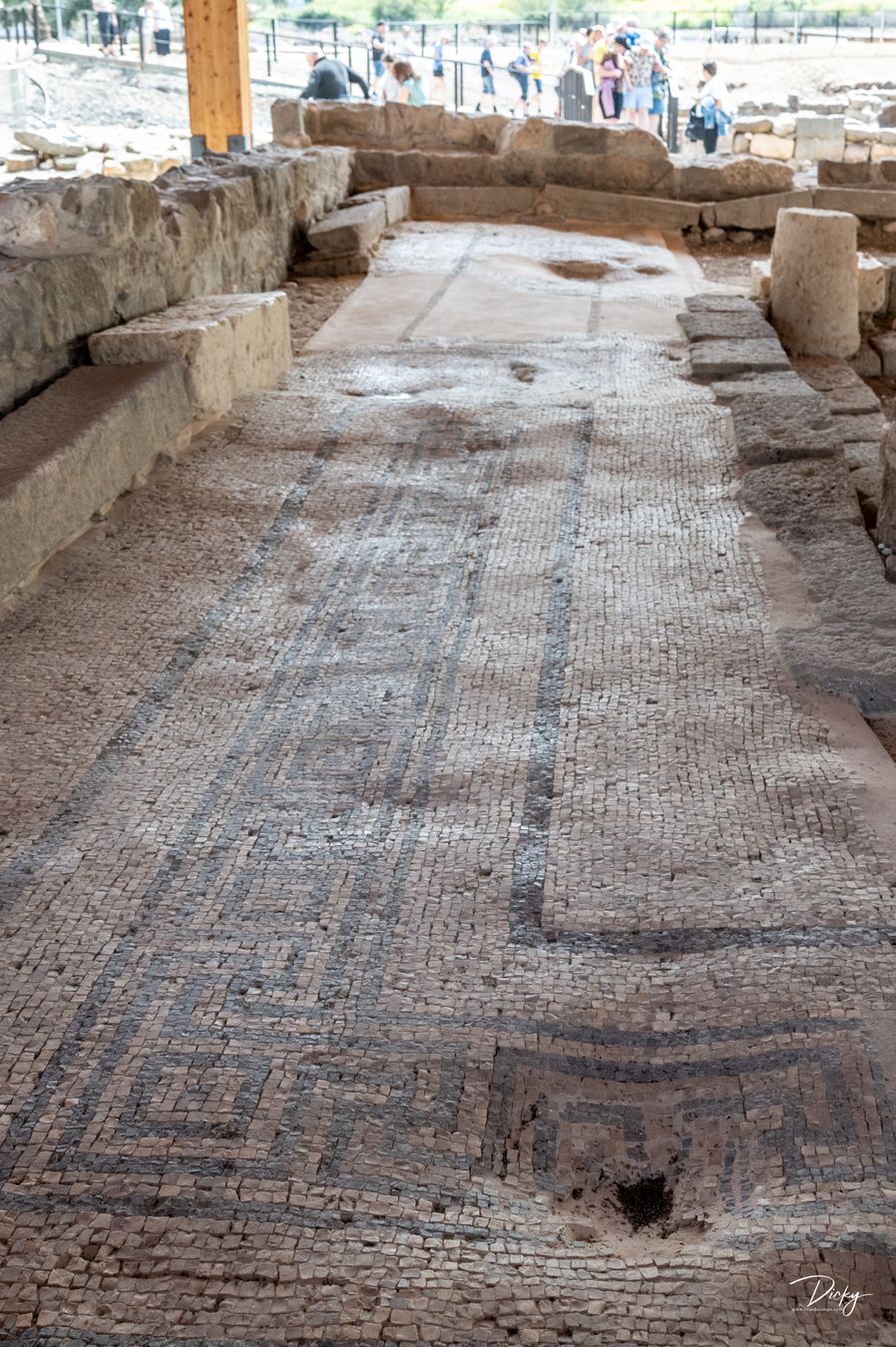 Mosaicos en la Sinagoga de Magdala