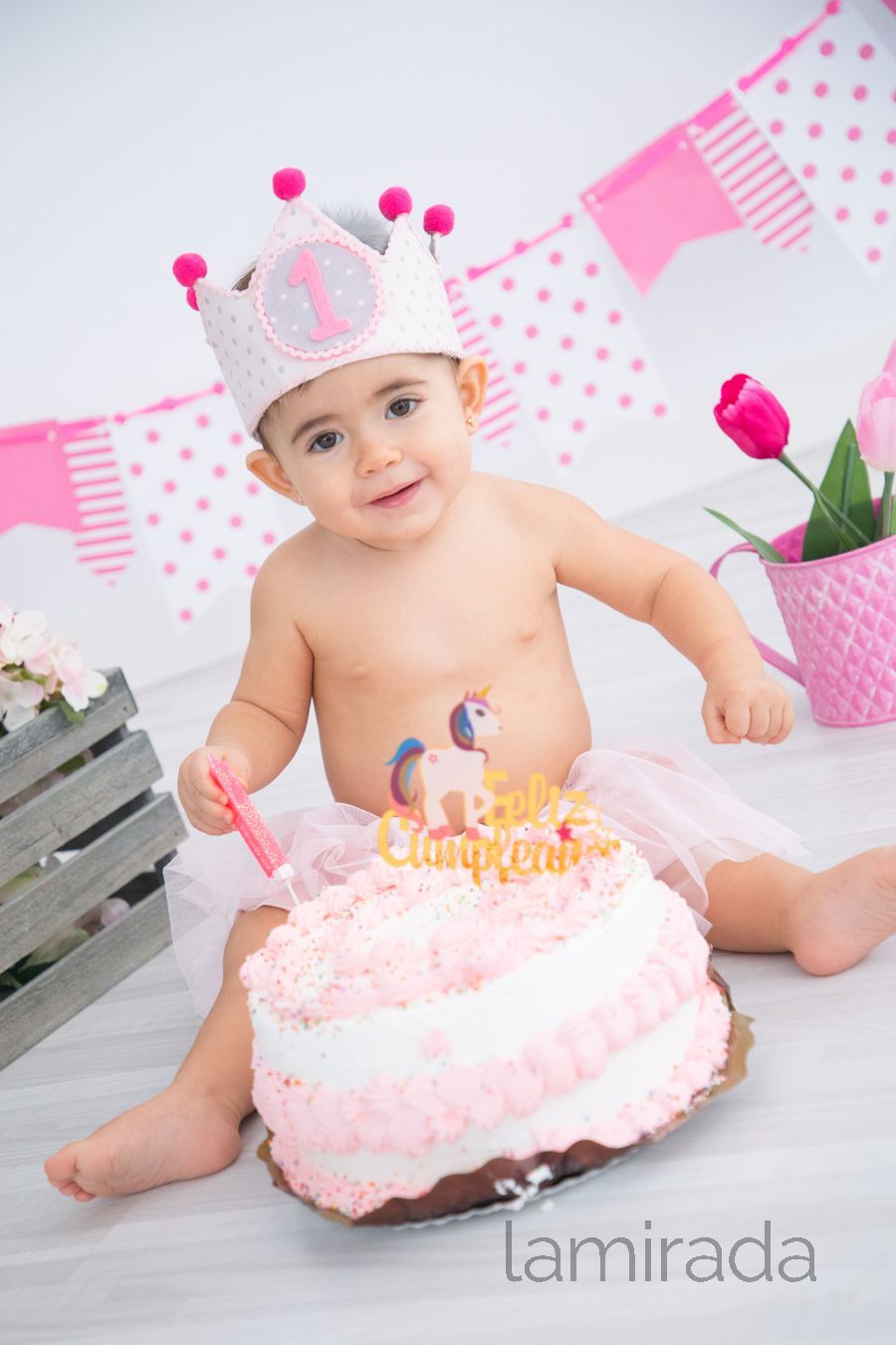 fotografia tarta de cumpleaños