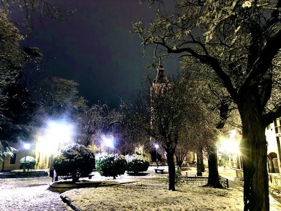 Luces en la noches de Segovia