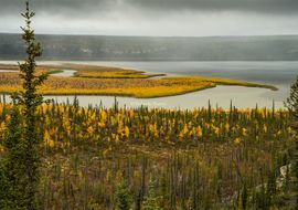 Lago Campbell, cerca de Inuvik. Delta del río Mackenzie. Territorios del Noroeste
