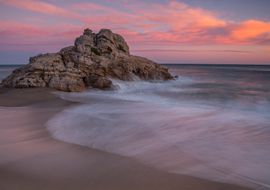 Sunrise at Torn Beach, Hospitalet del Infante, Tarragona, Catalonia, Spain