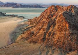 Sunrise on the Namib desert, Namibia