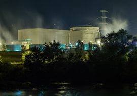 Ascó Nuclear Power Plant and Ebro River