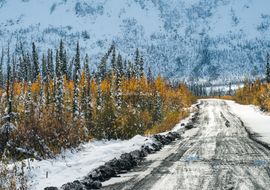 Hard and cold Dempster Highway