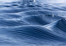 Blue ripples at Titicaca Lake